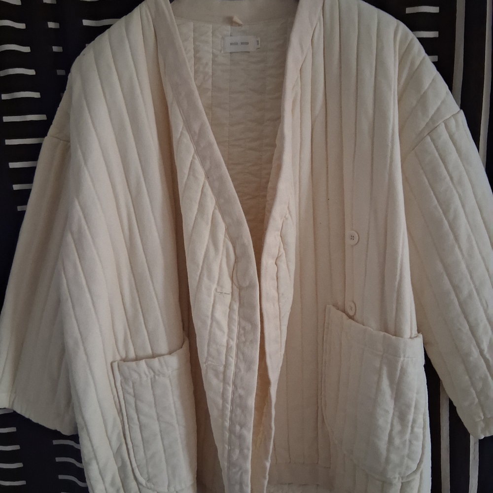 Nico Nico Cream Quilted Outerwear
